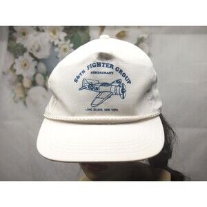 Vintage 56th Fighter Group Restaurant Hat Long Island NY SUPER RARE Baseball Cap